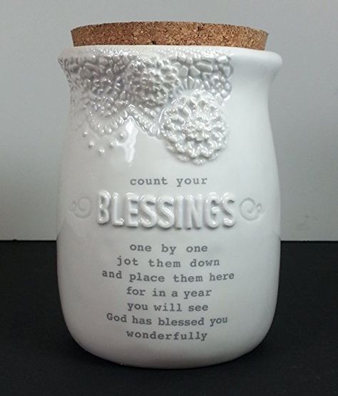 Blessing Jar, Giving Campaign, New Home Quotes, Blessings Jar, Gratitude Jar, Christian Art Gifts, Count Your Blessings, Christmas Wedding Gifts, Prayer Box