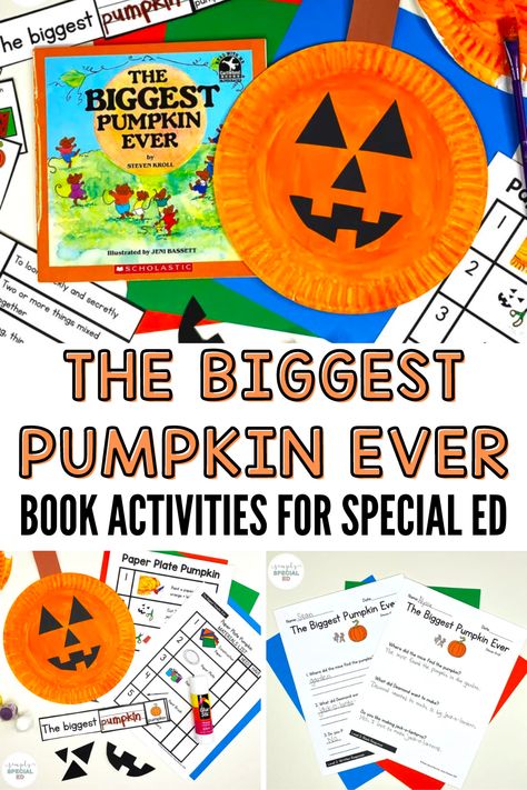 5th Grade Homeschool, Pumpkins Preschool, Halloween Activities Preschool, Asd Classroom, Halloween Kindergarten, Biggest Pumpkin, Pumpkin Activities, Dramatic Play Preschool, Fall Preschool Activities