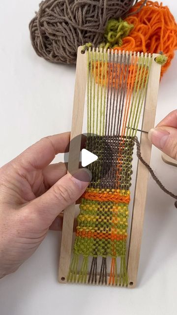 Weave Bookmark, Weaving Bookmarks, Bookmark Weaving, Yarn Combinations, Weaving Kit, Autumn Inspired, Weaving Loom, Loom Weaving, Rag Rug