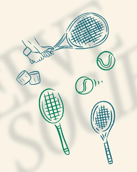 Serve Society is a tennis club where socialites gather to play and meet new people. Keeping the brand identity simple, fun and sleek with a slightly vintage feel 🎾 #branding #brandidentity #brandcuration #tennisbranding #tennisclub Tennis Brand Identity, Tennis Club Branding, Tennis Branding, Badminton Logo, Tennis Graphic, Paddle Tennis, Activewear Photoshoot, Tennis Design, Club Branding