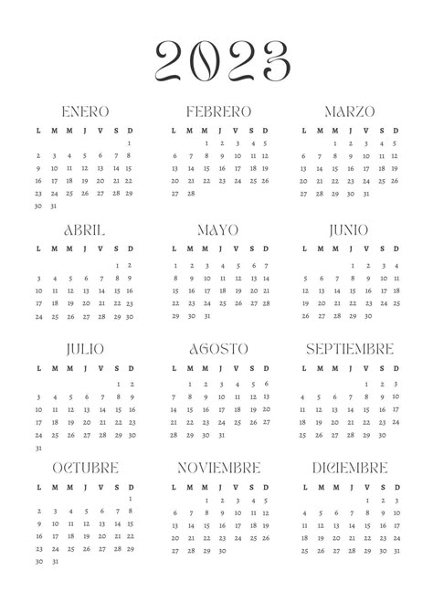 Calendario Anual 2023 con estilo Minimalista en colores blanco y negro - Templates by Canva Calendario 2023 Aesthetic, Good Notes Cover, Notes Cover, Study Planner Printable, Cover Books, Paper Toys Template, Organizing Time, Bullet Journal School, Printable Scrapbook Paper