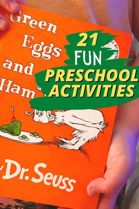 Green Eggs And Ham Craft, Dr Seuss Games, Green Eggs And Ham Activities, Green Eggs And Ham Recipe, Crafts For Kids At Home, Dr Seuss Preschool Activities, March Lesson Plans, Ham Ideas, Preschool Circle Time Activities