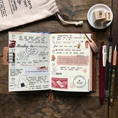 Travelers Notebook Passport, Travelers Notebook Setup, Traveler's Journal, February Bullet Journal, Travel Journal Pages, Bullet Art, Inspiration Tattoo, Travellers Notebook, Notebook Ideas