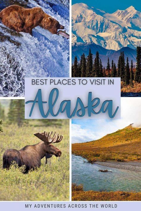 Are you planning a trip to Alaska? Read this post to discover the best places to visit in Alaska, the best things to do in Alaska, and the best tourist destinations in Alaska | Alaska things to do via @clautavani Alaska Must See, Alaska In May, Where To Stay In Anchorage Alaska, Trip To Alaska, Alaska Tourist Attractions, Alaska Usa, Visit Alaska, Alaska Vacation, Oceania Travel