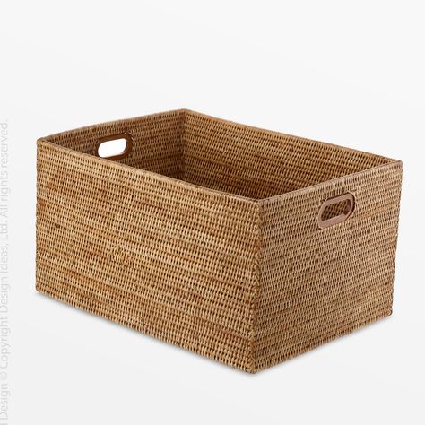 Liana Storage Basket-texxture Wicker Baskets Storage, Natural Branding, Market Baskets, Natural Home Decor, Rattan Basket, Wicker Basket, Everyday Objects, Modern Aesthetics, Storage Basket