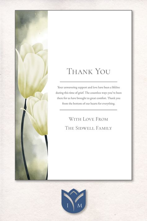 funeral thank you card template. Share A Memory, Event Business, Thank You Card Design, Express Gratitude, Order Of Service, Thank You Card Template, Custom Templates, Announcement Cards, Expressing Gratitude