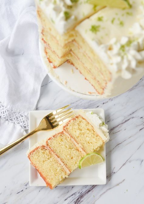 Key Lime Cake Recipe, Lime Cake Recipe, Cake With Buttercream Frosting, Key Lime Cake, Cake With Buttercream, Lime Cream, Lime Cake, Leftover Cake, Best Chocolate Cake