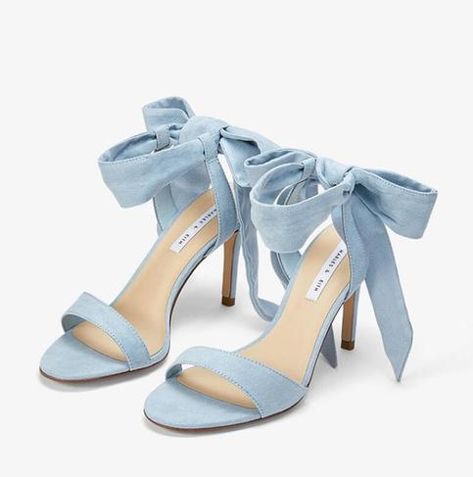 Bowknot Bandage High Heels sold by KOSMUISHOE on Storenvy Heels Shoes For Women, Preppy Shoes, Cute Shoes Heels, Cute Prom Dresses, High Heels Shoes, Cute Heels, Shoe Inspo, Blue Heels, Swag Shoes