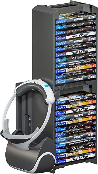 Gaming Room Accessories, Dvd Storage Cabinet, Video Game Organization, Football Cupcakes, Dvd Shelves, Cd Rack, Cd Holder, Gaming Design, Headset Holder