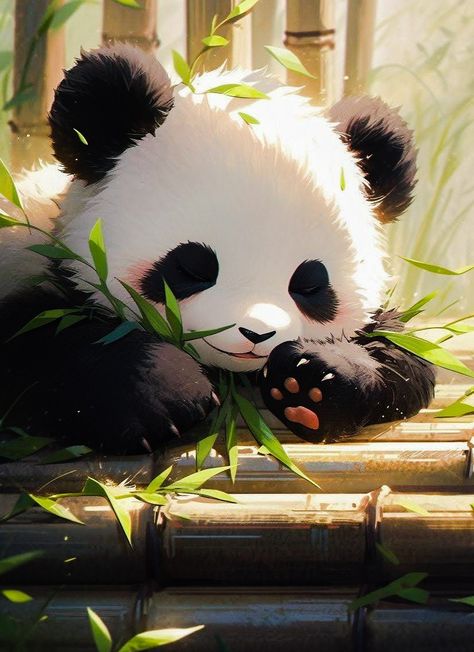 Panda Aesthetic, Space Panda, 3d Karakter, Panda Illustration, Panda Drawing, Images Disney, Cute Panda Wallpaper, Panda Art, Cute Animal Drawings Kawaii