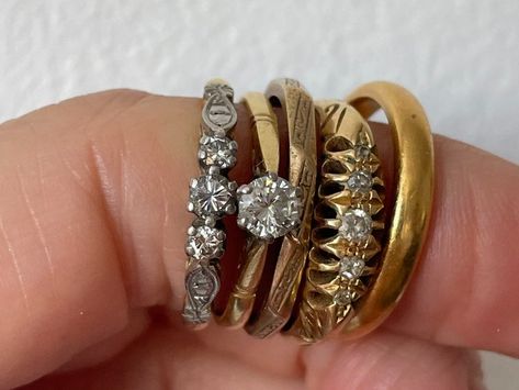 What Can I Do With My Old Family Wedding Rings? — Legacy Necklaces Made From Old Wedding Rings, Redesign Diamond Ring, Necklace Made From Wedding Rings, Repurpose Old Rings Ideas, Remake Wedding Ring, Grandmas Wedding Ring, Jewelry Made From Old Wedding Rings, Heirloom Diamond Reset, Old Jewellery Redesigned