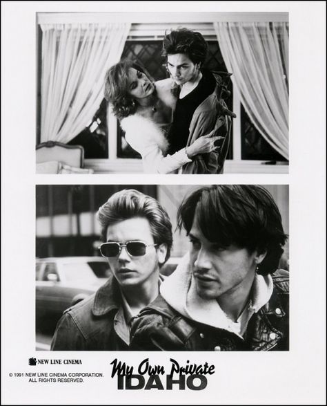 MY OWN PRIVATE IDAHO (by Gus Van Sant) Gus Van Sant, Private Idaho, Queer Cinema, Greatest Movies, Film Club, My Own Private Idaho, Beautiful River, Movie Artwork, Leading Men