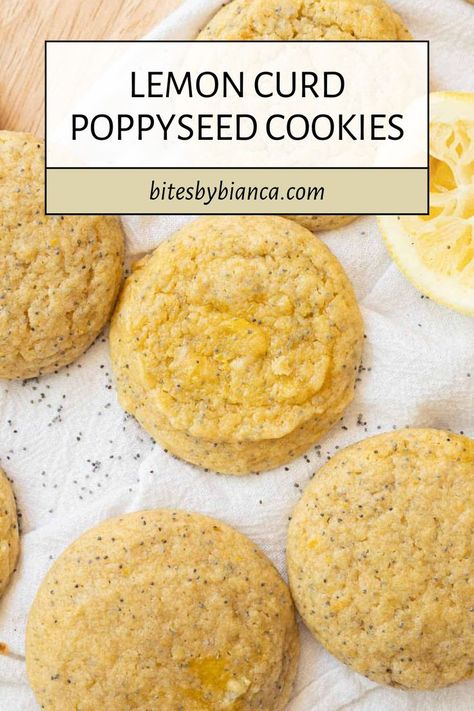 Enjoy these lemon curd poppyseed cookies, a delightful combination of cookies with lemon curd and poppy seed cookies. These lemon poppy seed cookies are zesty and sweet, making them perfect lemon treats for any occasion. Indulge in these cookies with lemon for a burst of citrus flavor. Cookies With Lemon Curd, Lemon Poppyseed Cookies, Poppyseed Cookies, Best Vegan Cookie Recipe, Lemon Curd Cookies, Curd Cookies, Lemon Poppy Seed Cookies, Best Vegan Cookies, Cookies With Lemon