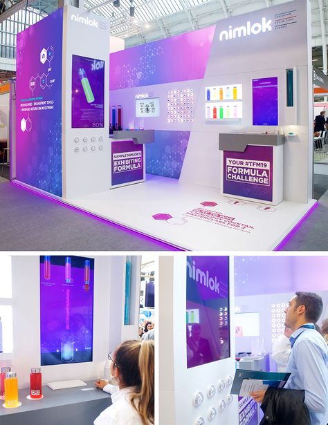 The Nimlok Laboratory featured at Technology for Marketing 2019 at Olympia London where we helped marketers to learn our secret scientific formula to exhibiting success. With on stand media, Nimlok experts and phygital engagement our stand drew a crowd sparking engaging conversations with marketers. #TFM19 #exhibition #exhibitionstands #engagement #events #exhibitiondesign #marketing #eventprofs #london Technology Exhibition Design, Event Stand Design, Technology Booth Design, Modern Exhibition Booth Design, Exhibit Booth Design, Exhibition Stand Design Ideas, Tradeshow Design, Online Portfolio Design, Booth Design Exhibition