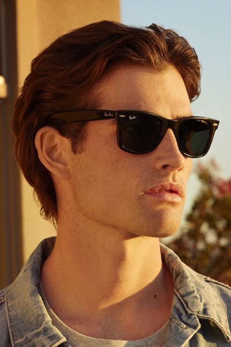 Men's & Women's high end sunglasses #ad #raybans #rayban #sunglasses #aesthetic #classic Men Shades Sunglasses Fashion, Man Sunglasses Aesthetic, 80s Sunglasses Men, Classic Sunglasses For Men, Men’s Raybans, Mens Sunglasses Outfit, Rayban Glasses Men, Sun Glasses Mens Outfit, Black Sunglasses Aesthetic Men