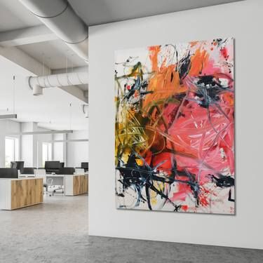 Daniela Schweinsberg Artworks | Saatchi Art Big Modern Painting, Giant Abstract Painting, Abstract Art For Office, Vibrant Abstract Painting, Abstract Painting Colorful, Colorful Abstract Art Inspiration, Big Abstract Painting, Wall Abstract Painting, Cool Abstract Art