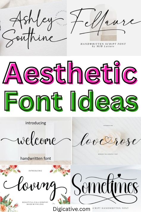 Download top free fonts for logos & branding! Best brush, script, & handwritten styles for commercial use. Click now! 😀🤣 Cursive Fonts Alphabet Calligraphy, Fancy Lettering Alphabet Hand Drawn, Font Ideas Aesthetic, Aesthetic Calligraphy Alphabet, Pretty Writing Fonts, Fancy Writing Alphabet, Cursive Writing Fonts, Fancy Lettering Alphabet, Fancy Fonts Calligraphy