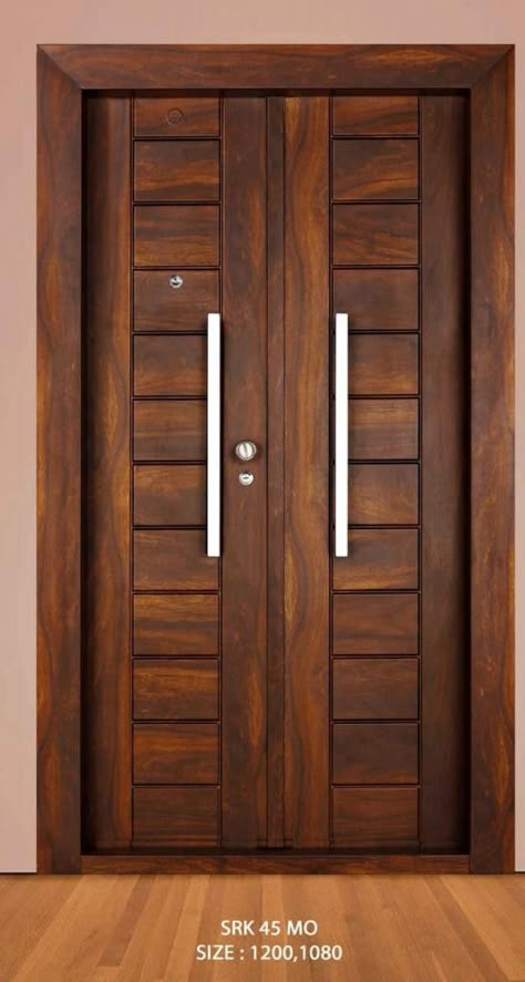 Wood Main Door Design, Teak Wood Main Door Design, Teak Wood Main Door, Wood Main Door, Main Door Designs, Door And Window Design, Steel Doors And Windows, House Front Door Design, House Main Door