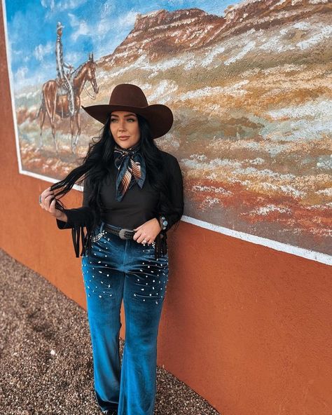 All Posts • Instagram Navy Blue Western Outfit, Denim Western Outfits Women, Brianna Purvis, Denim Western Outfit, Boho Chic Boots, Nfr Outfits, Nfr Fashion, Chic Boots, Western Outfits Women