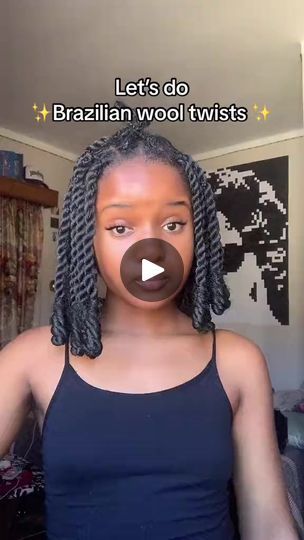 Bantu Twist With Brazilian Wool, Short Brazilian Wool Hairstyles, Short Brazilian Wool Braids, How To Style Brazilian Wool Twist, Brazillian Wool Twist Hairstyles 2023, Brazilian Wool Hairstyles Twist Short, Mabhanzi Hairstyles With Brazilian Wool, Hair Styles With Brazilian Wool, Brazilian Wool Styles