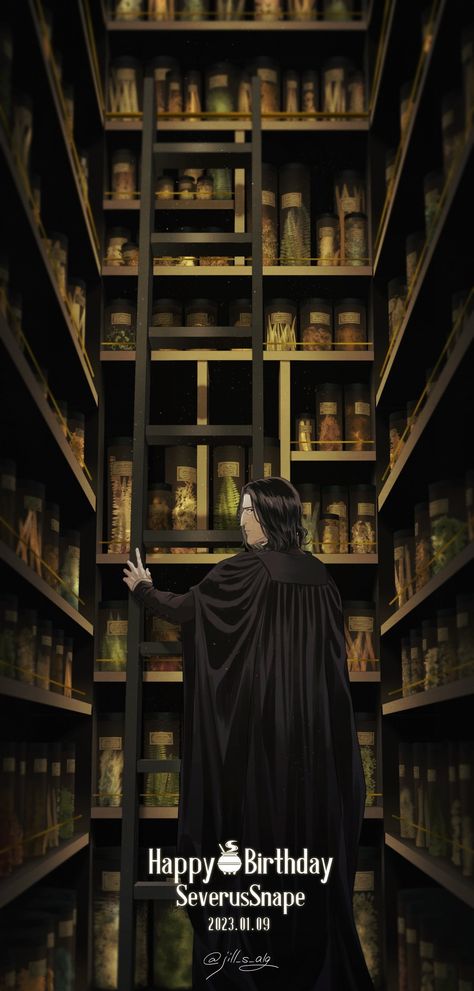 Severus And Harry Fanart, Severus Snape Fanart Cute, Severitus Fanart, Severus Snape Office, Snape X Harry, Snape Office, Snape Patronus, Severus Snape Aesthetic, Severus Snape Wallpaper