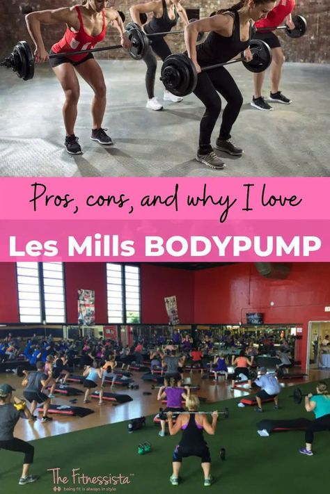 Sharing my thoughts on my very favorite Les Mills program, BODYPUMP! Take a class for FREE On Demand using my link and you’ll get 30 days of unlimited workouts from the Les Mills platform. | Health and Fitness Reviews | The Fitnessista Bodypump Workout, Les Mills Workout, Training Program Workout Routines, Body Pump Workout, Beginner Workout Program, Les Mills Body Pump, Total Body Workouts, Gym Plans, Full Body Workout Routine