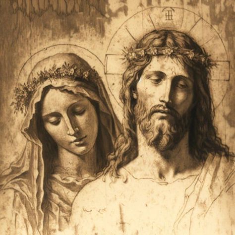 Jesus And Mary, Rennaissance Art, Jesus Christ Art, Catholic Images, Jesus Painting, Biblical Art, Mary And Jesus, Jesus Art, Catholic Art