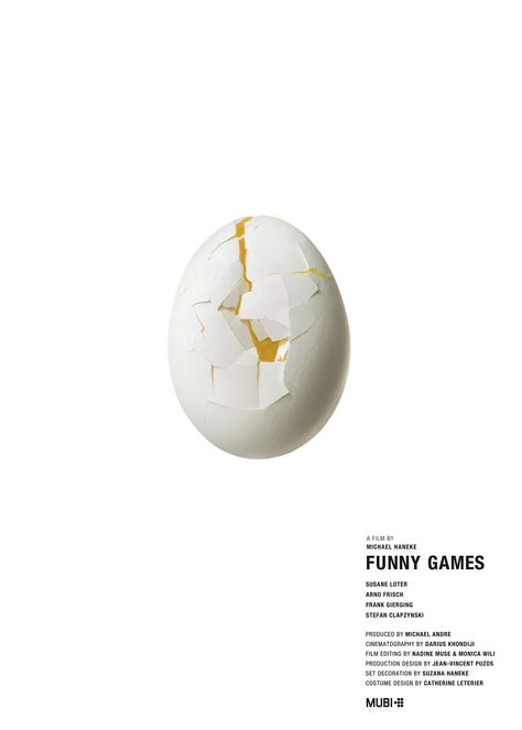 Funny Games 1997, Kids Team Building Activities, Drinking Games For Couples, Michael Haneke, Group Games For Kids, Lars Von Trier, Old Movie Posters, Cinema Art, Film Poster Design