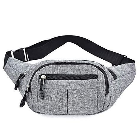 Large Crossbody Fanny Pack Bag with Night Reflector,Headphone Hole Design Running Wallets Waist Packs,Gifts for Enjoy Sports Waist Pack Men, Banana Bag, Money Belt, Estilo Preppy, Bodo, Mobile Phone Bag, Hip Bag, Waterproof Outdoor, Waist Pack