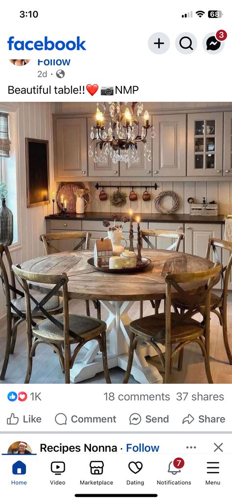 Kitchen With Table In Middle, Kitchen With Table, Beautiful Table, Home Kitchens, House Design, 10 Things, Design