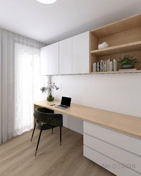 10 ways to use IKEA METOD cabinets across the home - NH.DESIGN Camera Ikea, Small Home Office For Two, Ikea Home Office, Home Study Rooms, Ikea Desk Hack, Ikea Office, Storage Ikea, Modern Home Offices, Design Your Bedroom