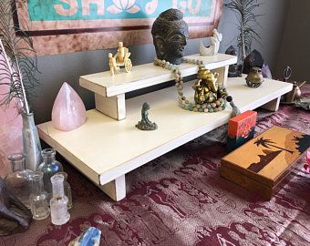 Goddess Alter, Puja Table, Spiritual Altar, Personal Altar, Meditation Corner, Meditation Area, Meditation Altar, Meditation Prayer, Altar Table