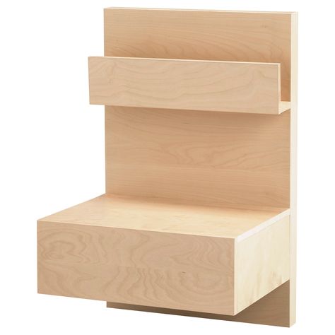 MALM Nightstand - birch veneer - IKEA, for Ryder's room, I will paint it... Ikea Floating Bedside Table, Ikea Floating Nightstand, Ikea Bedside Table Hack, Nightstands Ikea, Nightstand Birch, Malm Nightstand, Nightstand Ikea, Ikea Malm Nightstand, Shelves Above Couch