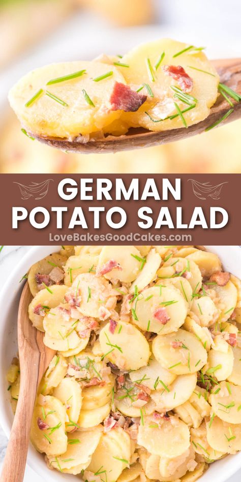 German Potato Salad Recipe Authentic, Authentic German Potato Salad, Quick Foods, German Potato Salad Recipe, German Cooking, Cauliflowers, German Potato, German Potatoes, German Potato Salad