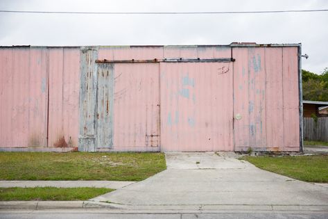 Pink Warehouse, Orlando Map, Hot Pink Walls, Orlando Photos, Blush Walls, Lake Eola, Map Murals, Full Sail, Strawberry Pink