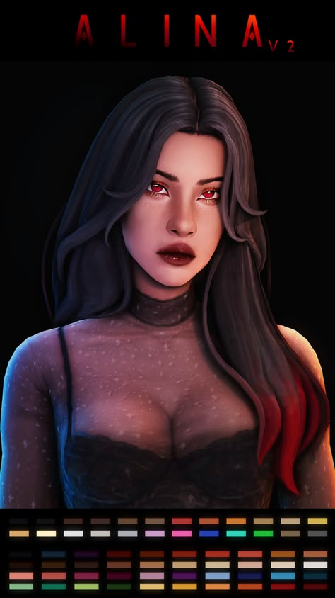 Vampire Hair, Mod Hair, Pelo Sims, Sims 4 Mm Cc, Tumblr Sims 4, Free Sims, Sims 4 Cc Folder, Sims 4 Characters, Sims 4 Mm