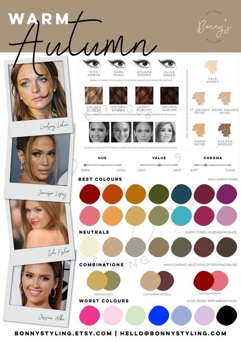 Autumn Skin Tone, Dark Autumn Makeup, Autumn Color Analysis, Warm Skin Tone Colors, Deep Autumn Palette, Autumn Color Palette Fashion, Deep Autumn Color Palette, Soft Autumn Color Palette, Autumn Skin