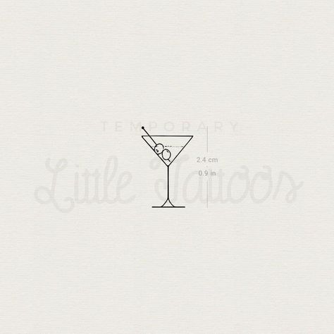 Fun and colorful Margarita illustrations, ideal for enhancing social media content and event promotions. Mini Martini Glass Tattoo, Martini Glass Tattoos, Tiny Martini Tattoo, Tiny Martini Glass Tattoo, Small Martini Glass Tattoo, Fine Line Martini Glass Tattoo, Cocktail Tattoo Ideas, Martini Drawing Simple, Martini Olive Tattoo