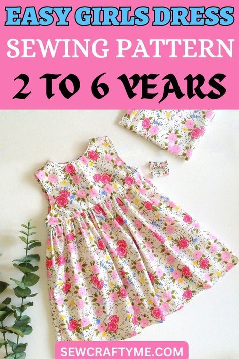 Get ready to sew up a delightful girls' dress with our free classic style yoke pattern! This timeless design is perfect for little ones aged 2 and up. It's the same charming pattern that many have loved, and now it's available for older kids too. No need to worry about costs – it's a free pattern for ages 2 to 6 years. We've made it easy with step-by-step instructions and a handy bodice template. Whether you're a seasoned sewer or just starting out, this pattern is designed for simplicity and grace. Child Dress Pattern Free, Diy Toddler Dress, Baby Girl Dress Pattern, Baby Items To Sew, Girls Dress Pattern Free, Style Dress Patterns, Toddler Sewing Patterns, Unique Sewing Patterns, Toddler Dress Patterns