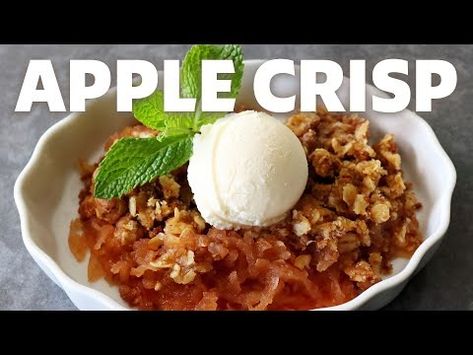 "Grate" Apple Crisp | No-Peel, No-Slice Apple Crisp | Food Wishes - YouTube Holiday Stuffing Recipes, Best Apple Crisp Recipe, Best Apple Crisp, Easy Foods, 5 Ingredient Dinners, Chef John, Food Wishes, Crumble Recipe, Apple Crisp Recipes