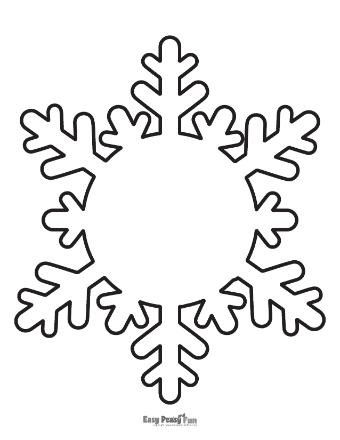 Free Printable Snowflake Templates - Easy Peasy and Fun