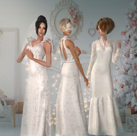 Wedding dresses I made last year as a Trinity project.

Have a nice game! 💕 Sims 2 Cc, 2nd Wedding Dresses, Sims Mods, Sims 2, Sims 3, Coffee Art, Sims Cc, Wedding Bells, The Sims