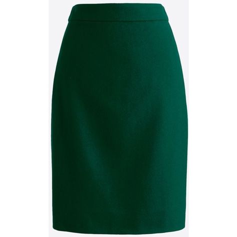 J.Crew Petite pencil skirt in double-serge wool (£32) ��❤ liked on Polyvore featuring skirts, saias, petite skirts, green skirt, long pencil skirt, green pencil skirt and long wool skirt Emerald Green Coat, Green Wool Skirt, Pencil Skirt Long, Long Wool Skirt, Long Green Skirt, Petite Skirts, Green Pencil Skirt, Skirt Petite, Green Pencil