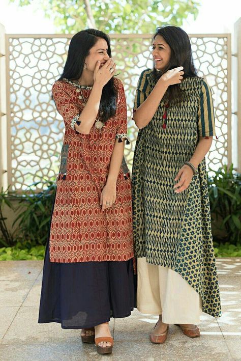 Pinterest: @cutipieanu Desi Outfits, Simple Kurti Designs, Long Kurti Designs, Salwar Kamiz, Cotton Kurti Designs, Kurti Designs Party Wear, Kurta Designs Women, Indian Designer Outfits, Indo Western