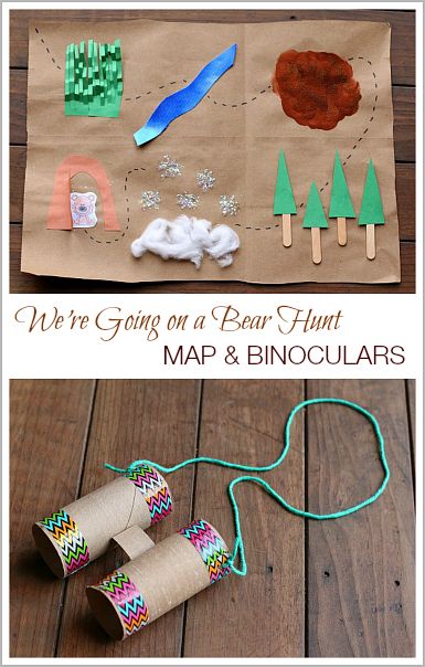 header-2 Binocular Craft, Story Retelling, Going On A Bear Hunt, Bear Hunt, Map Activities, Teddy Bear Picnic, Bear Theme, Paper Roll Crafts, Camping Theme