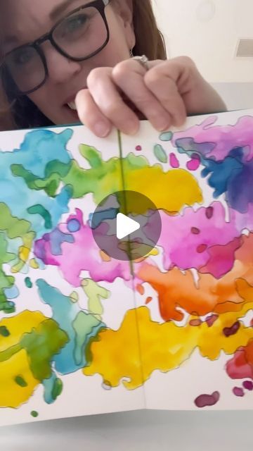 Marker Watercolor Art, Watercolor With Outline, Watercolor Project Ideas, Sharpie And Watercolor Art, Easy Watercolor Sketchbook Ideas, Watercolor With Pen Outline, Simple Watercolor Doodles, Watercolor Art For Beginners Ideas, Watercolor Exercises For Beginners