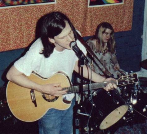 Summer 1993  house party in Ruston  Hilarie Sidney (Apples In Stereo) on drums.  [thanks Ross Beach] Indie People, Jeff Mangum, Black Francis, Neutral Milk Hotel, Purple Mountains, Guitar Guy, Flying Machine, Julian Casablancas, The Music Man