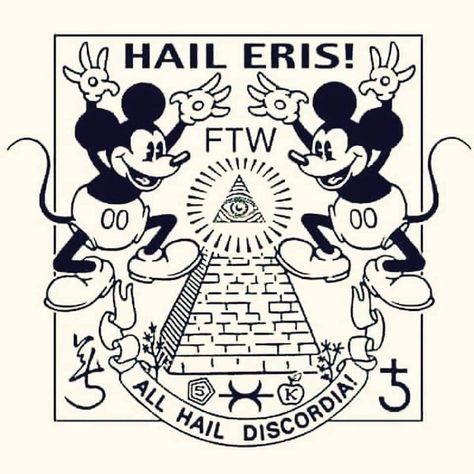 August Eris of the Month 2018: Eris MickeyMickey by Roscoe Dogbone Ideas Portadas, Chaos Magick, Chaos Magic, Occult Symbols, African Spirituality, Magick Book, Magic Symbols, After Midnight, My Days