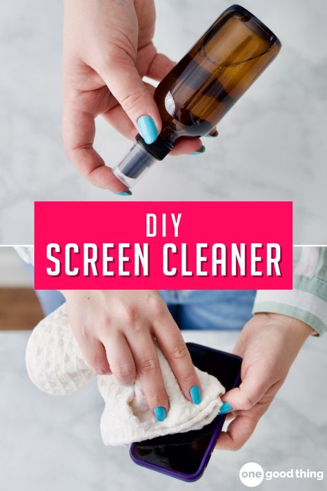 Cleaning Computer Screen, Tv Screen Cleaner Diy, Phone Screen Cleaner, How To Clean Your Phone Screen, Screen Cleaner Spray, Screen Cleaner Diy, Tv Cleaner, Clean Computer Screen, How To Clean Computer