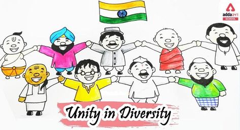 Unity In Diversity Poster, Unity In Diversity Drawing, Unity In Diversity Quotes, Diversity Drawing Ideas, Diversity Drawing, Unity Drawing, National Unity Day, Diversity Poster, Japanese Poem